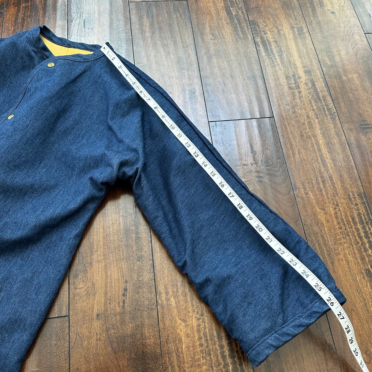 1960s Rockabilly Reversible Denim Leather Jacket 60s 70s RARE Yellow Blue Anorak