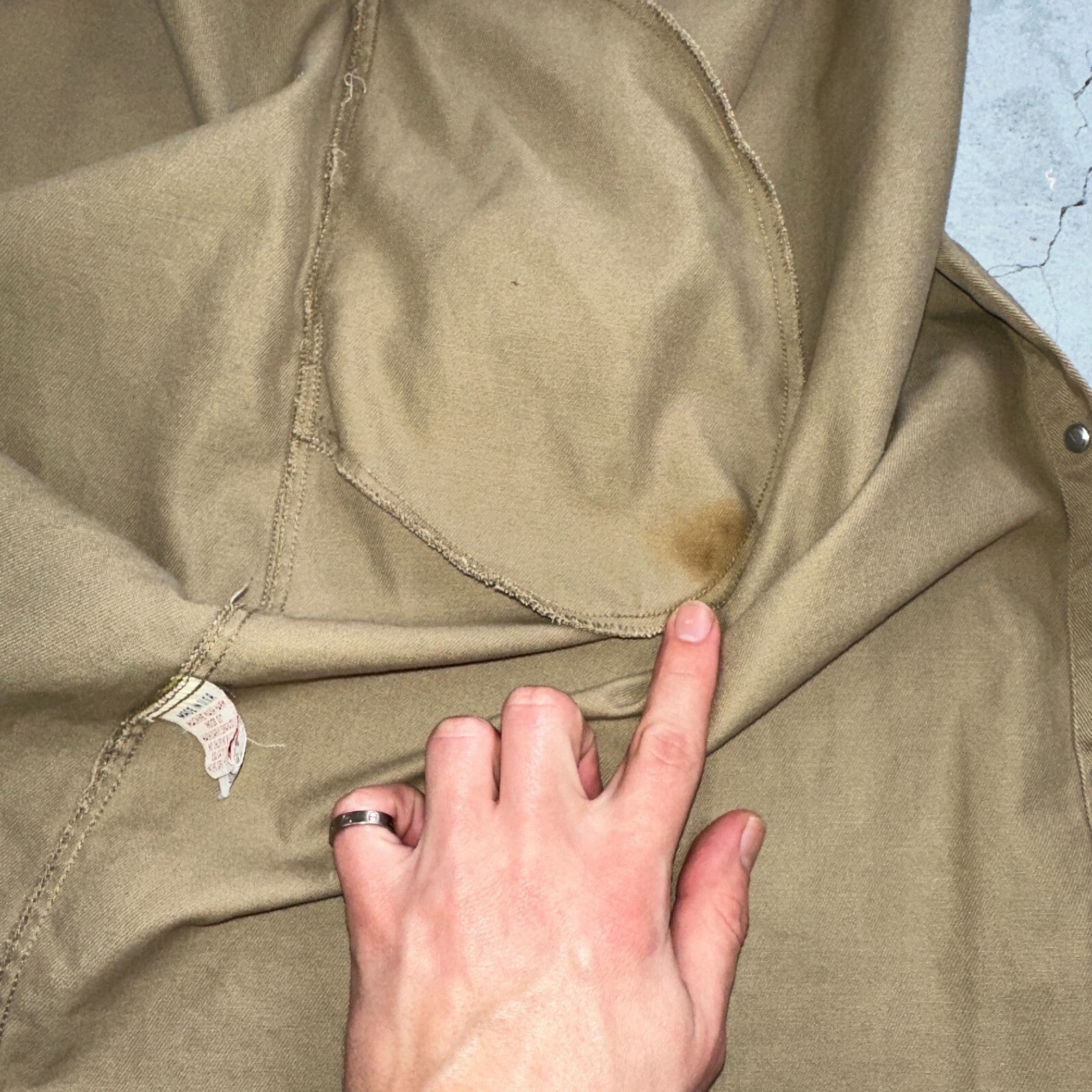 Calvin Klein VTG 90s Jacket Shirt Womens Large Button Trench Military USA Long