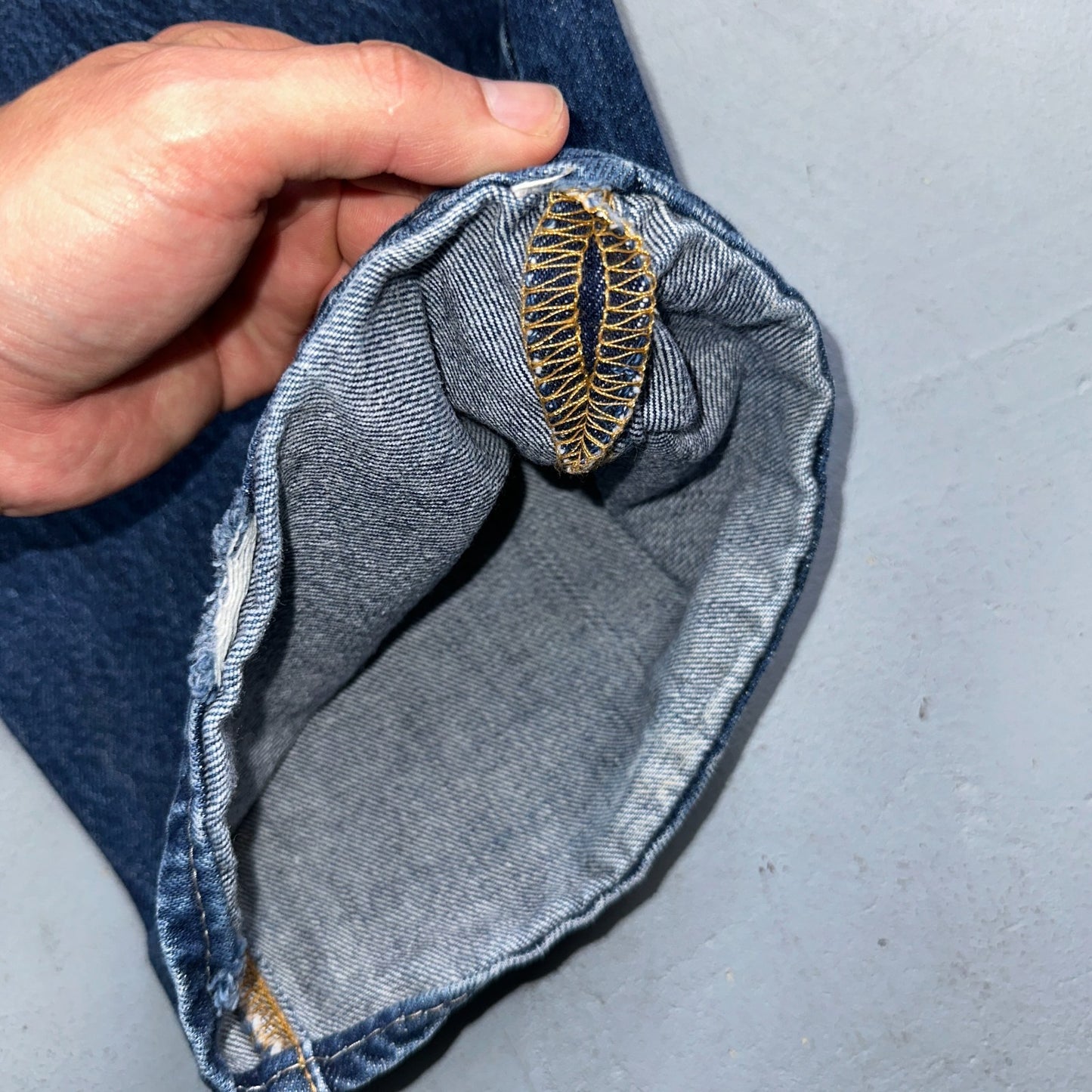 Levis 501 Vintage 90s Y2K XX Straight Leg Jeans Blue Med Wash 42x32 Act 40x29