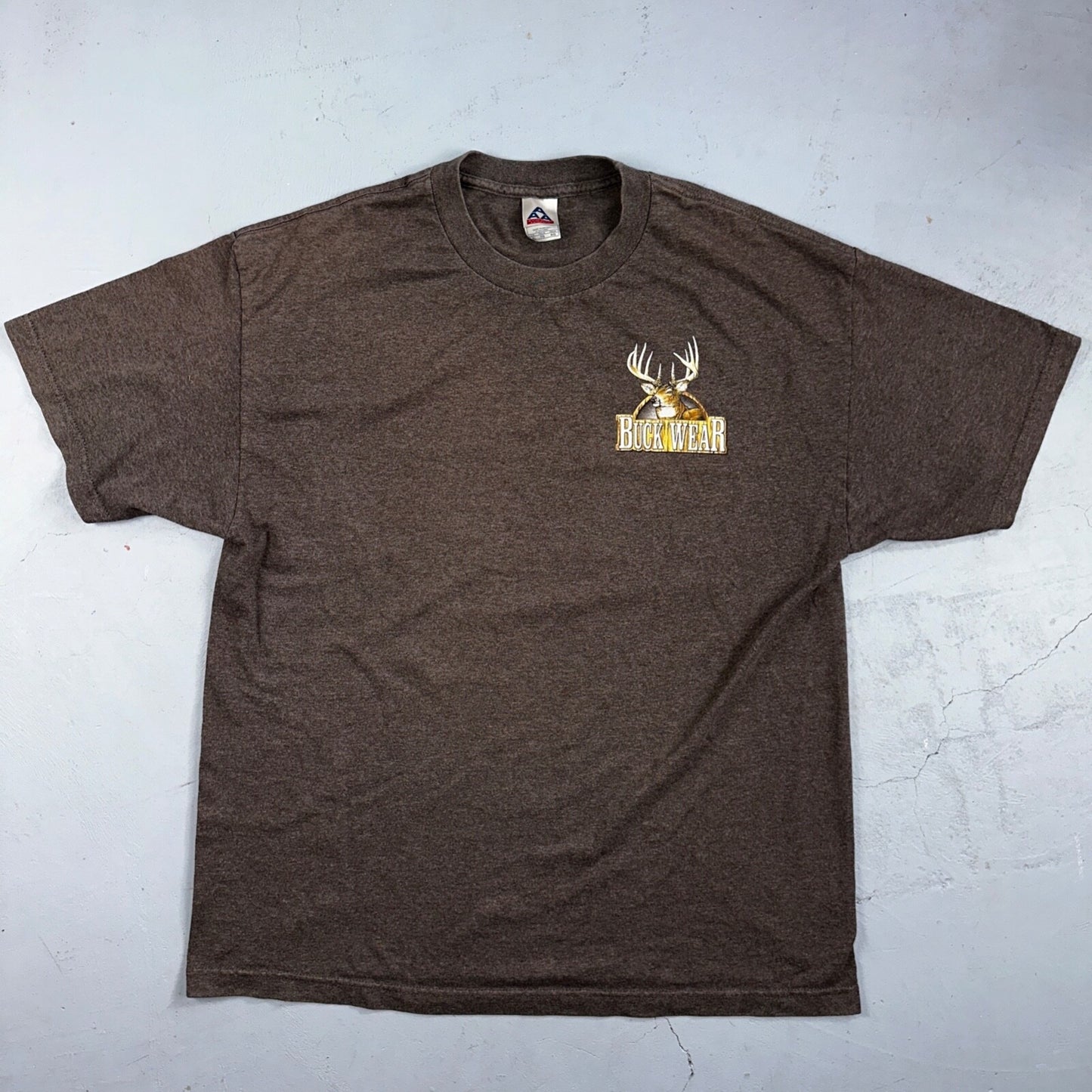 Buck Wear Funny Deers and Beers VTG T Shirt Redneck Brown Y2K Cool Hunting Joke