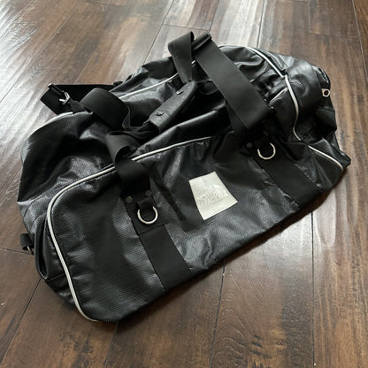 VTG North Face SKI Gear Duffle Gym Bag USA Made Leather Handle Rubber Coated 80s