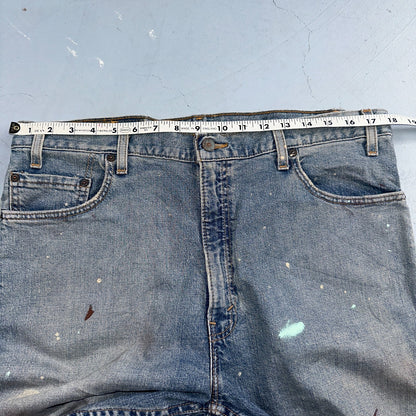 Levis 505 Vintage 90s USA XX Jeans Blue 501 Thrashed Med Wash 36x36 Act 36x30