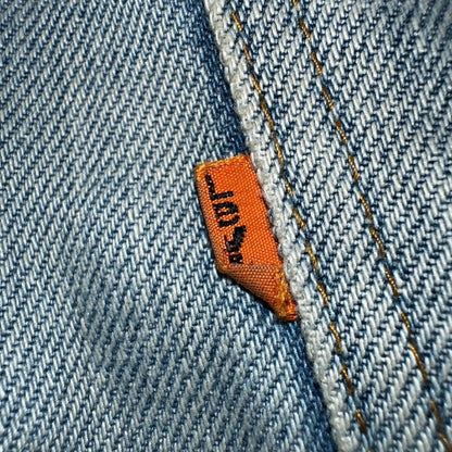 Levis 517 Vintage 80s USA Orange Tab Bootcut Flare Blue Jeans Talon Act 38x28