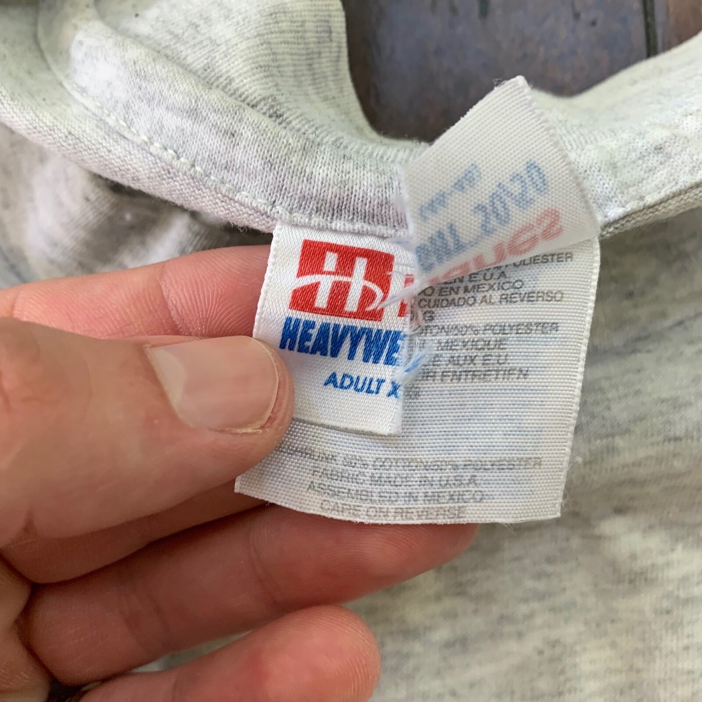 Blank 90s Vintage T Shirt Basic Lot 80s Single Stitch Thrashed Hanes Grey