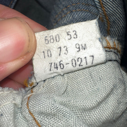 Levis 746 Vintage 70s USA Orange Tab Bootcut Flare Blue Bell Bottom Jeans 29x26