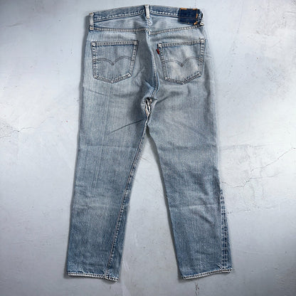 Levis 501 Vintage 80s Redline Selvedge USA XX Jeans Light Wash 36x36 Act 34x30