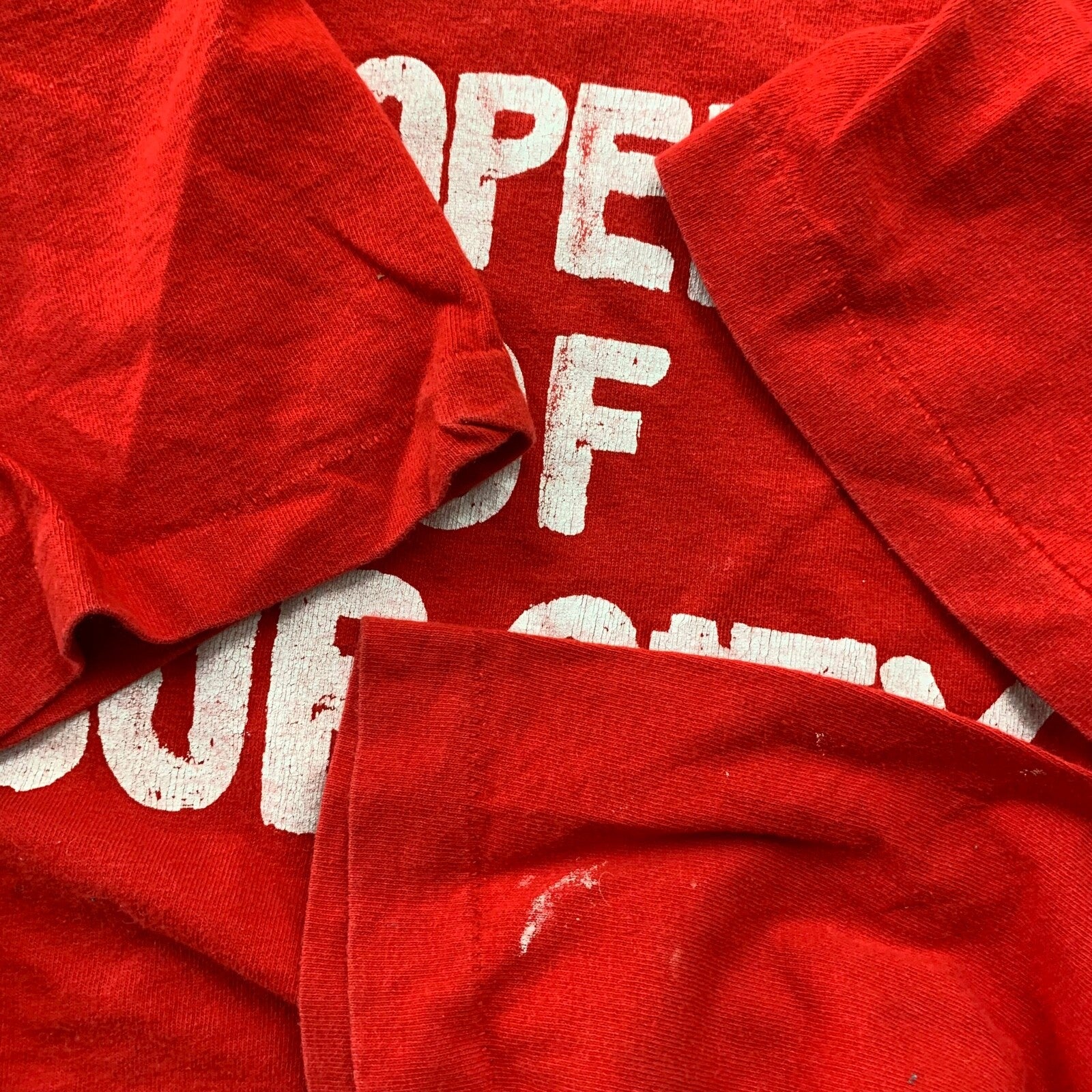 Property Of Bub City Vintage T Shirt Funny Humor Adult Red 90s Fruit Single Rap