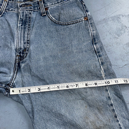 Levis 505 Vintage 90s Columbia Straight Leg Jeans Blue Light Wash 30x34 Ac 28x33