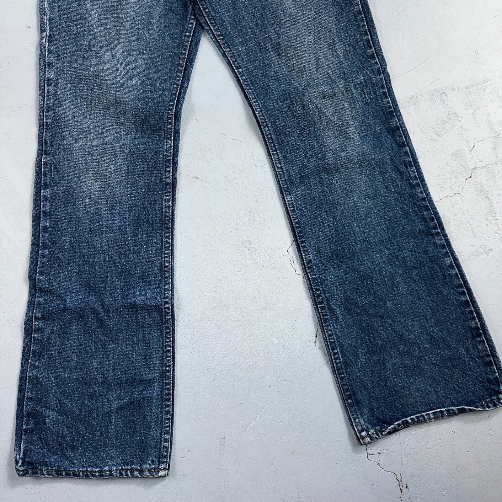 Levis 517 Vintage 80s USA Orange Tab Bootcut Flare Blue Worn Jeans Act 31x30