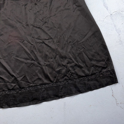 VTG Vanity Fair 1970s Lingerie Slip Dress Sleepwear Full Sweep Nightgown Lace