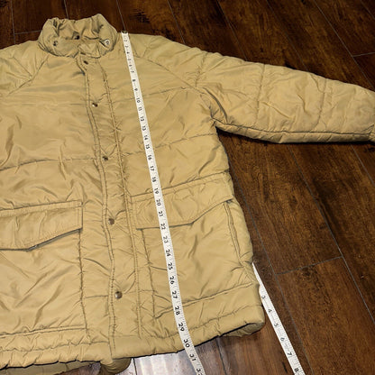 Vintage Golden Fleece Men's Tan Winter Jacket Parka Down Like Poly 70s 80s