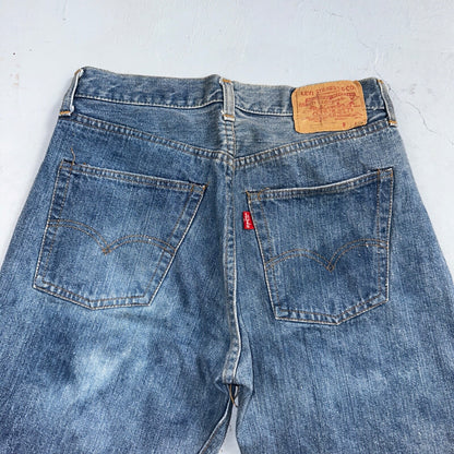Levis 501 Vintage 70s SS Redline Selvedge USA XX Jeans Med Wash 30x31 Act 28x27