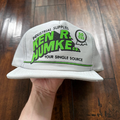Ken R Humke VTG Hat Cap Snapback Rare 80s Industrial Supplies Danny Phantom Truc