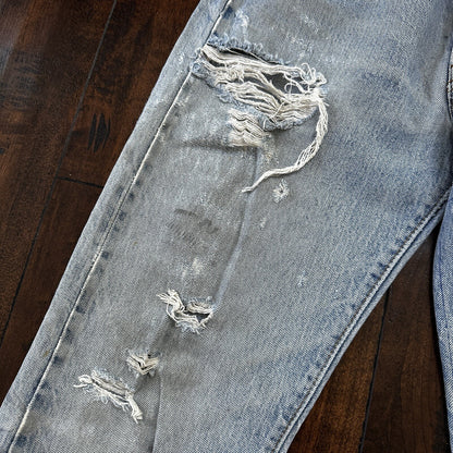 Levis Vintage 80s Redline Selvedge USA 501 XX Jeans 66 70s Light 30x36 Act 27x30