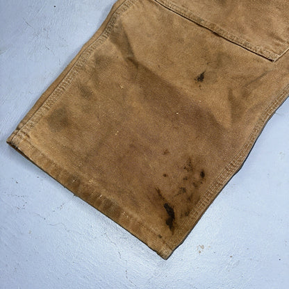 Carhartt 1989 VTG Double Knee Carpenter 80s Pants USA B01 Brown 42x32 Act 40x30