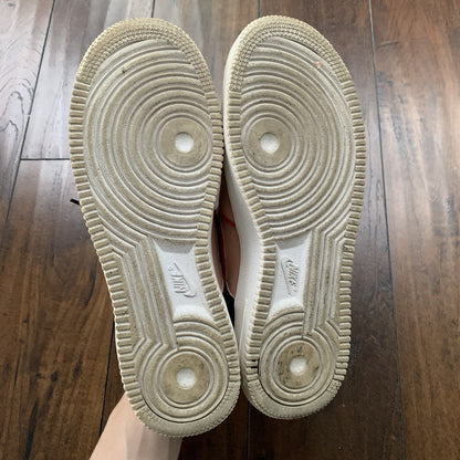 Nike Air Force 1 CUSTOM Low Triple All White 314192-117 Pink Size 7Y Women's 8.5