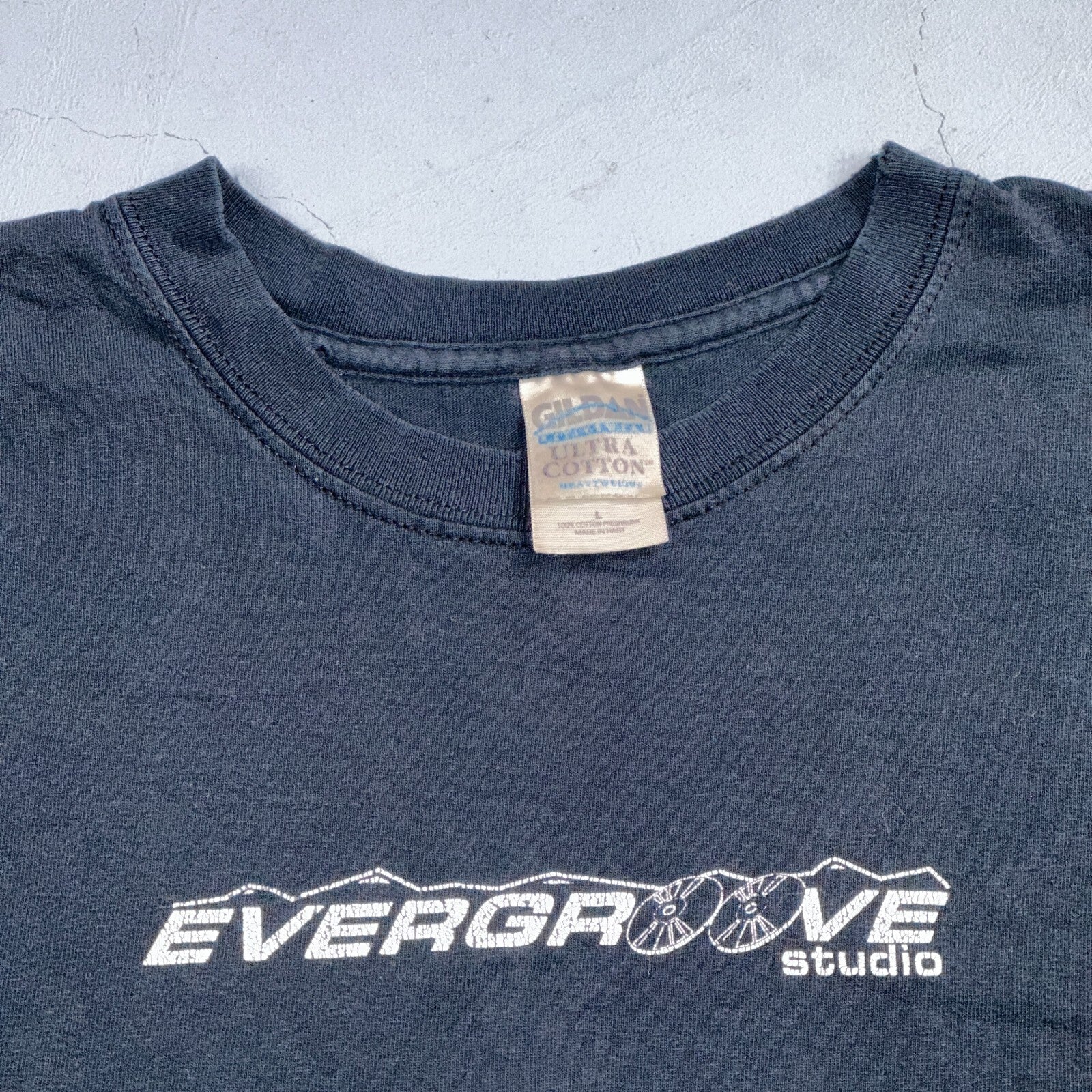Evergroove Studios Rare Y2K VTG T Shirt Colorado Music Band Production Grammy
