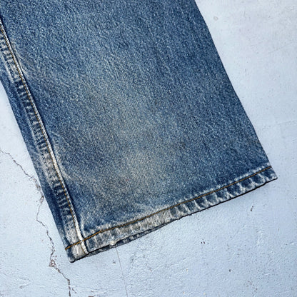 Levis 501 Vintage 90s Poland Straight Leg Jeans Blue Med Wash 34x34 Act 32x33