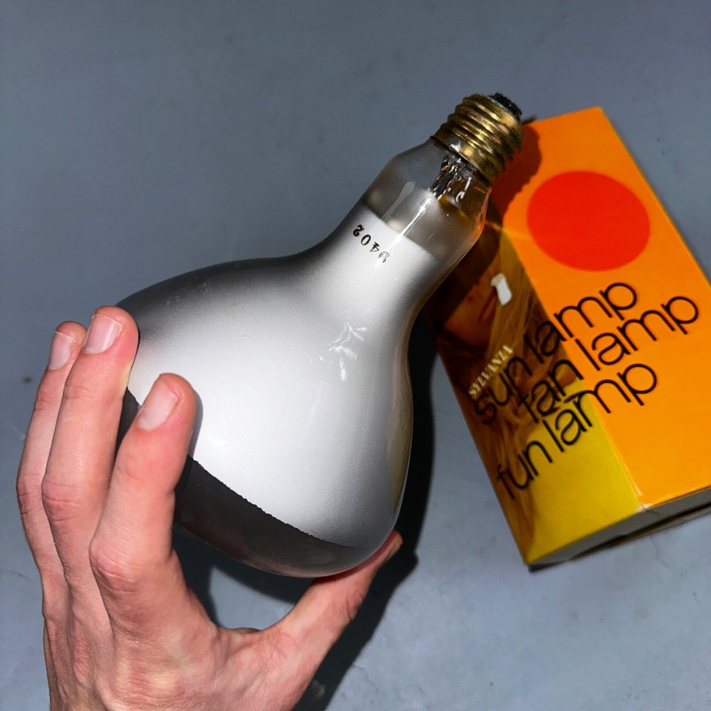 USA Vintage Levitron Industrial Style Cage Chicken Coop Sun Tan Lamp Box