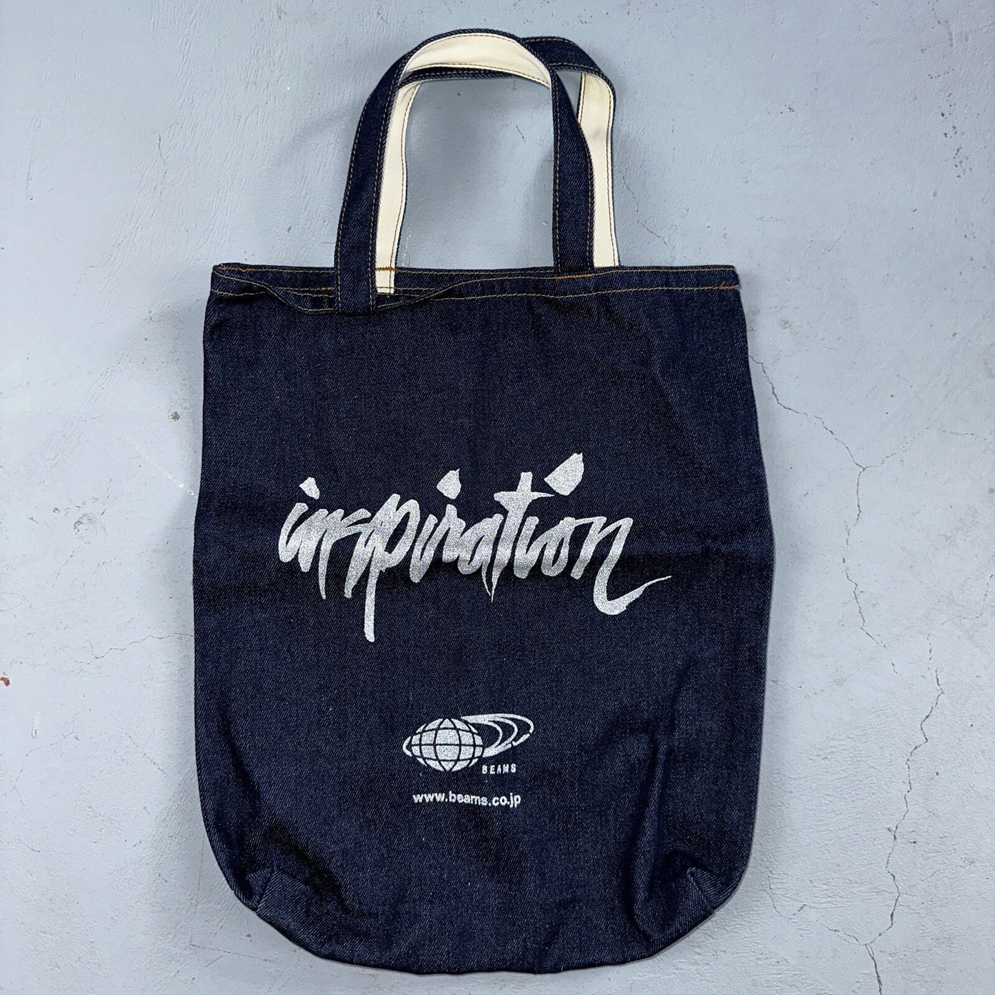Beams Japan x Rin Tanaka Inspiration Freedamn Denim Tote Bag Vintage Style