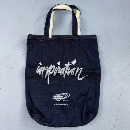 Beams Japan x Rin Tanaka Inspiration Freedamn Denim Tote Bag Vintage Style