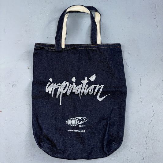 Beams Japan x Rin Tanaka Inspiration Freedamn Denim Tote Bag Vintage Style