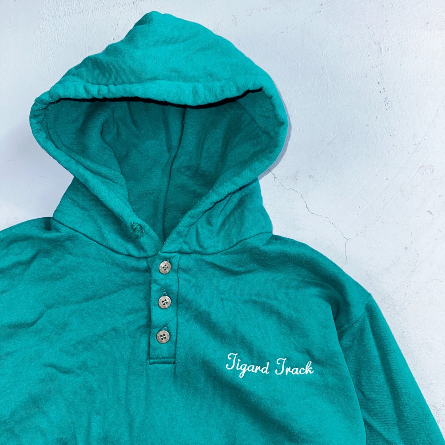 Russell Athletic Sweatshirt Tigard Track VTG Hoodie Green 90s USA Oregon PDX