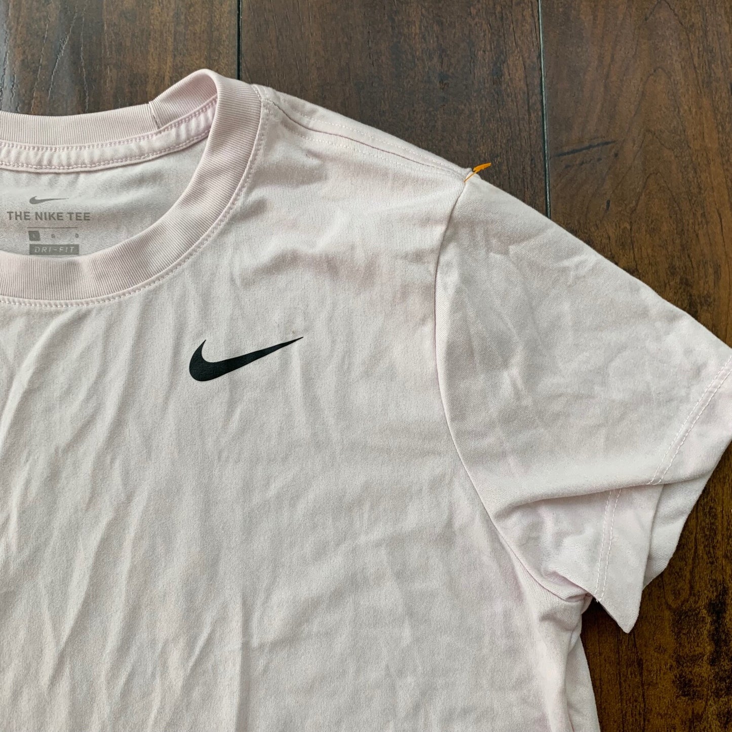 Womens Pink Nike T Shirt Gym Sports Running Faded Color Summer Light