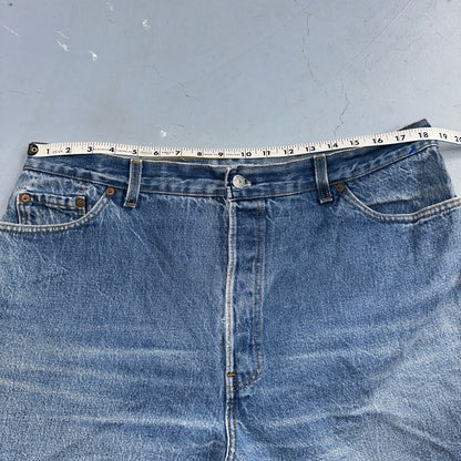 Vintage Womens Levis 29501 0115 Med Wash High Rise 501 Mom Jeans USA 38x28