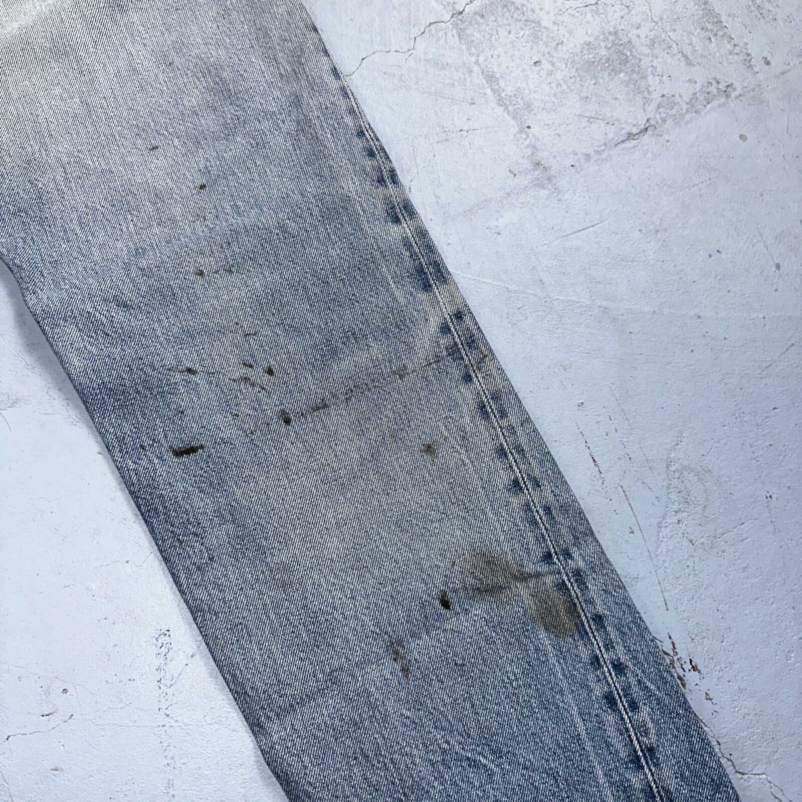 Levis 501 Vintage 80s Redline Selvedge USA XX Jeans Light Wash 30x34 Act 28X30