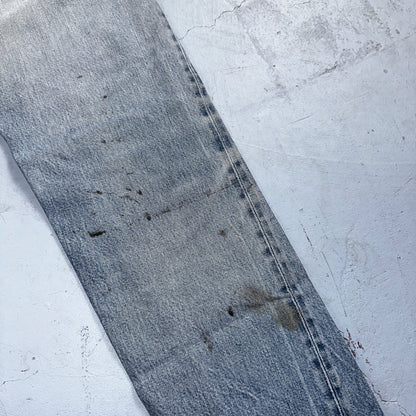Levis 501 Vintage 80s Redline Selvedge USA XX Jeans Light Wash 30x34 Act 28X30
