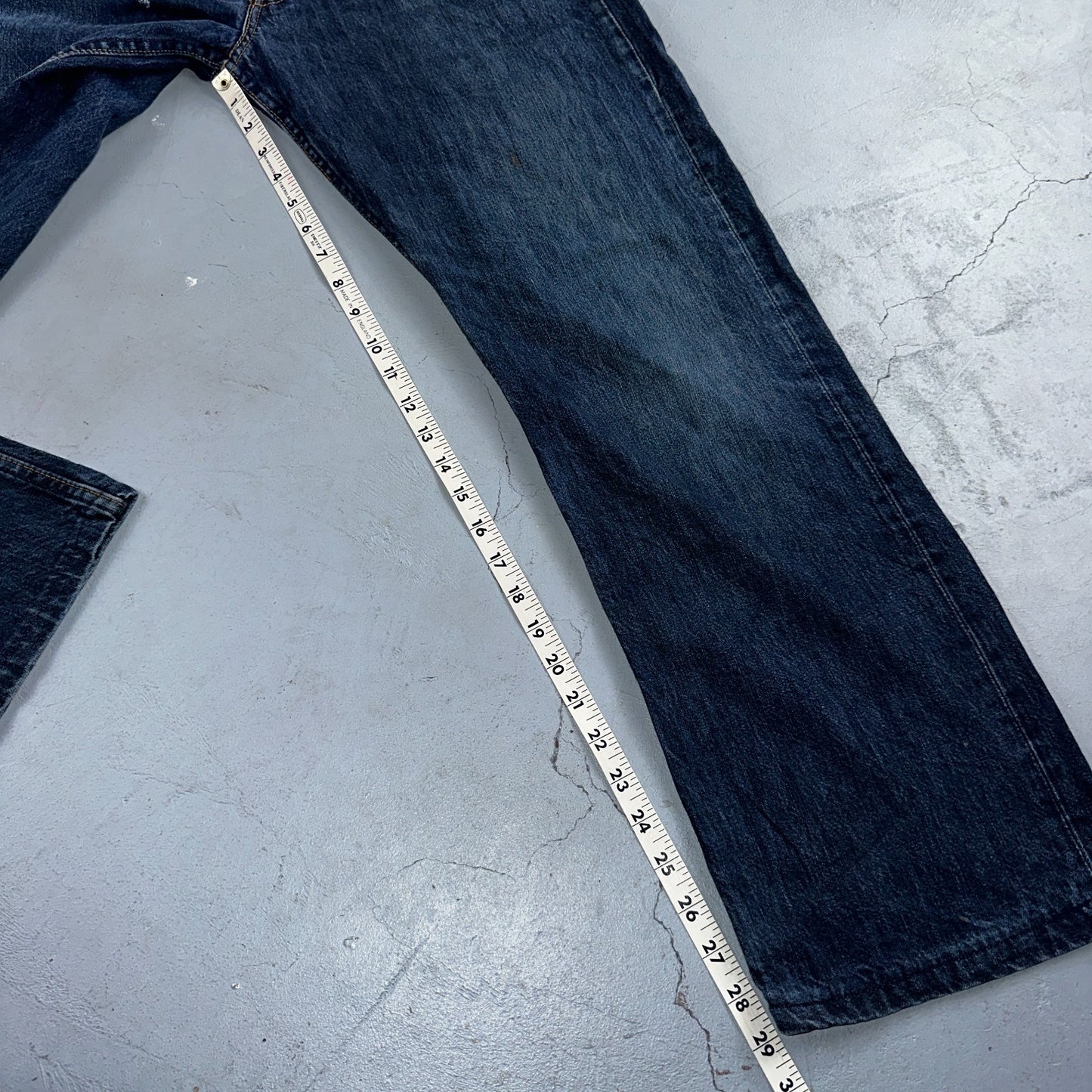 Levis 501 Vintage Y2K XX Straight Leg Jeans Blue Med Wash 34x32 Act 33x29