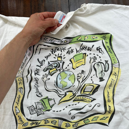 Computer PC Windows MGI Software Tech Vintage T Shirt 90s Y2K Paint Art Hanes