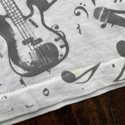 Country Music Missouri Branson Vintage T Shirt 90s AOP Gibson Guitar Martin