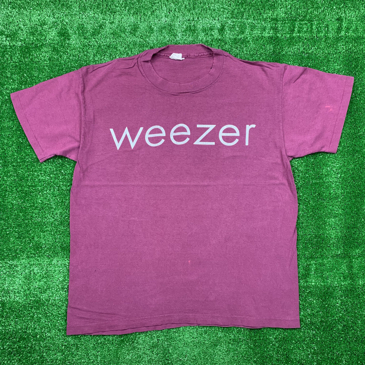 Weezer 90s Vintage T Shirt Album Promo Nirvana Rap Band Music Maroon 1994