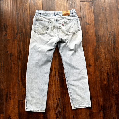 Levis 901 Vintage 90s Straight Leg XX Jeans 34x32 Relaxed Light Wash Act 33x31