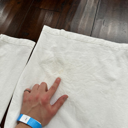 Nautica Classic White Striped Pullover Quarter Zip Sweater Shirt Size XL