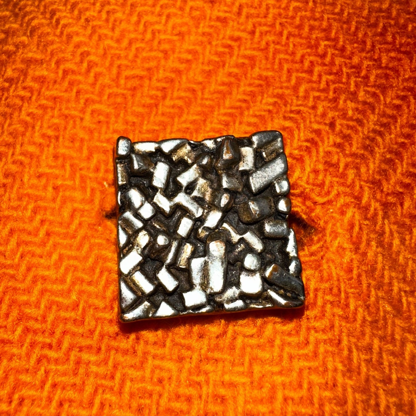 Vintage Lassie Junior Orange Wool Coat Mod 60s Button Up Retro Rockabilly S