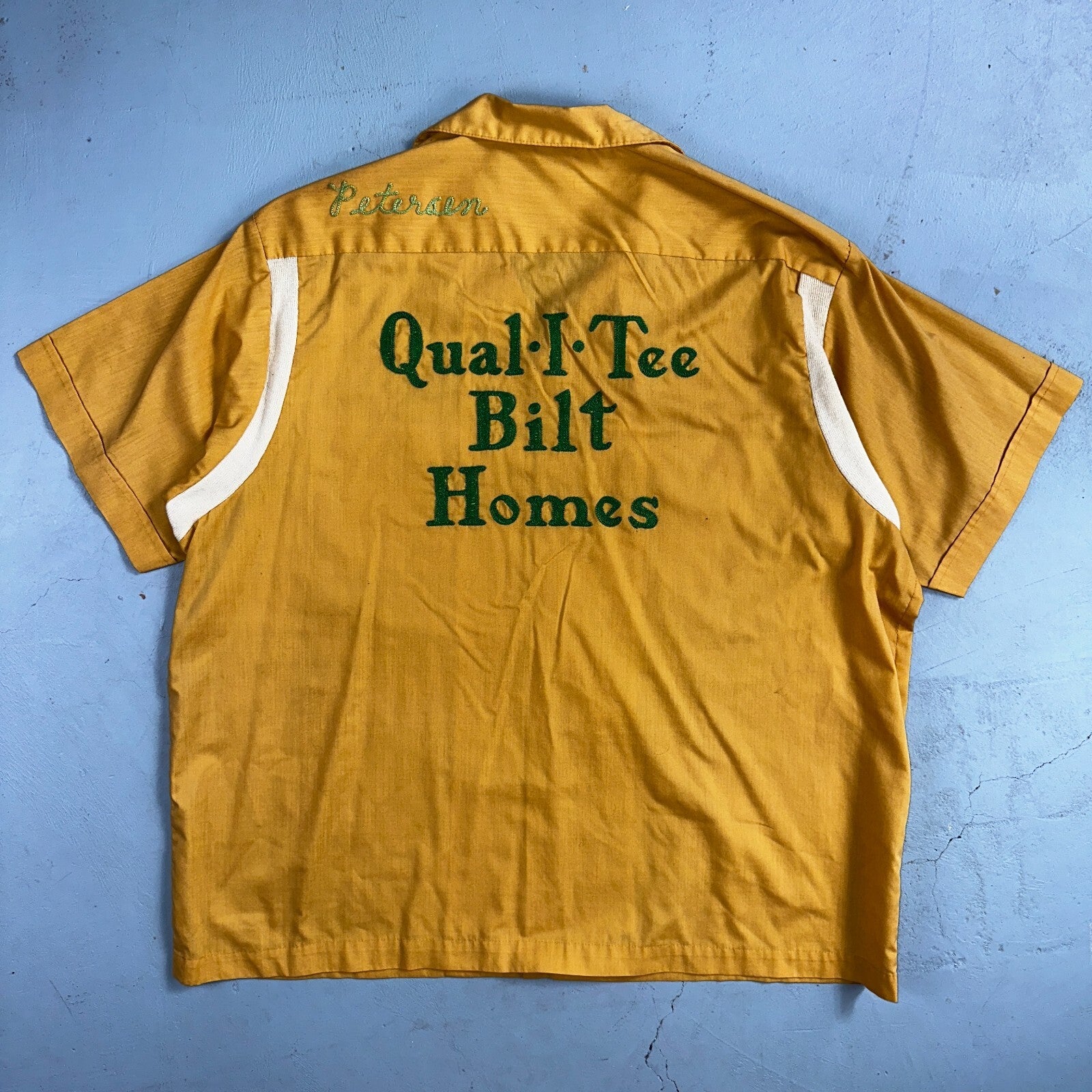 1960s Chain Stitch Bowling Shirt Nat Nast Hilton Salem Oregon 60s 70s Rockabilly