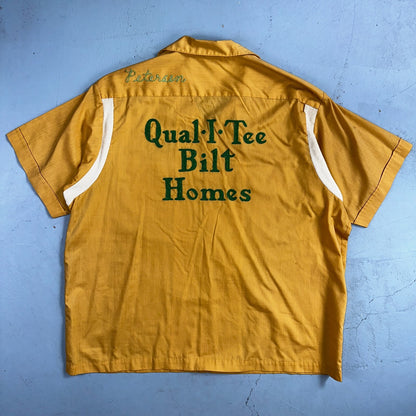 1960s Chain Stitch Bowling Shirt Nat Nast Hilton Salem Oregon 60s 70s Rockabilly