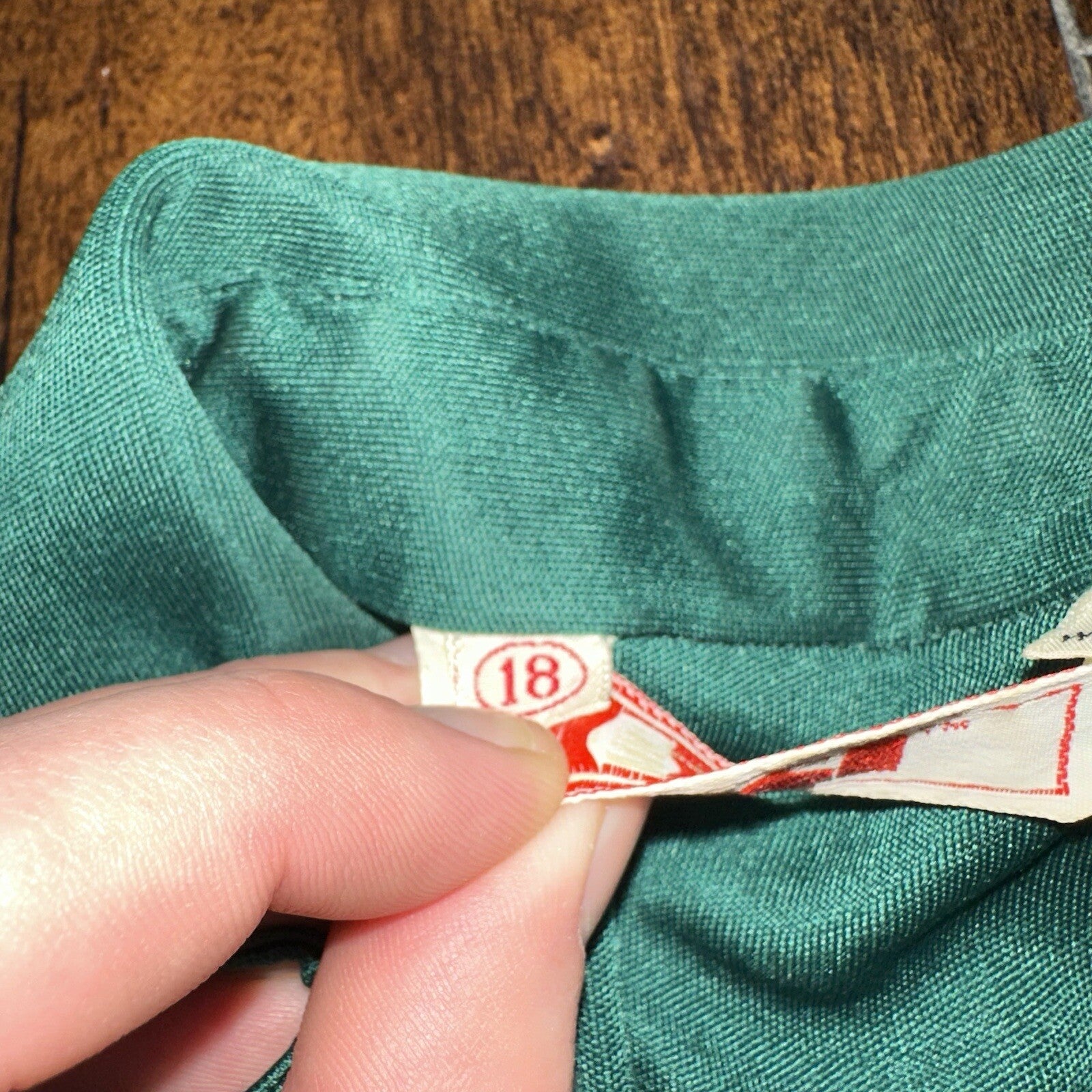 Vintage USA Rockabilly Womens Dress Shirt 60s 70s Night Cool Sanforized Green