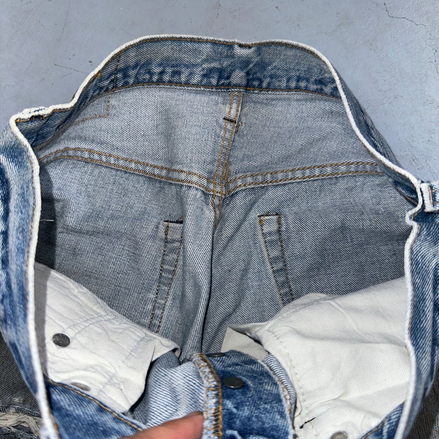 Levis 501 Vintage 80s Redline Selvedge USA XX Jeans Med Wash 34x30 Act 32x26