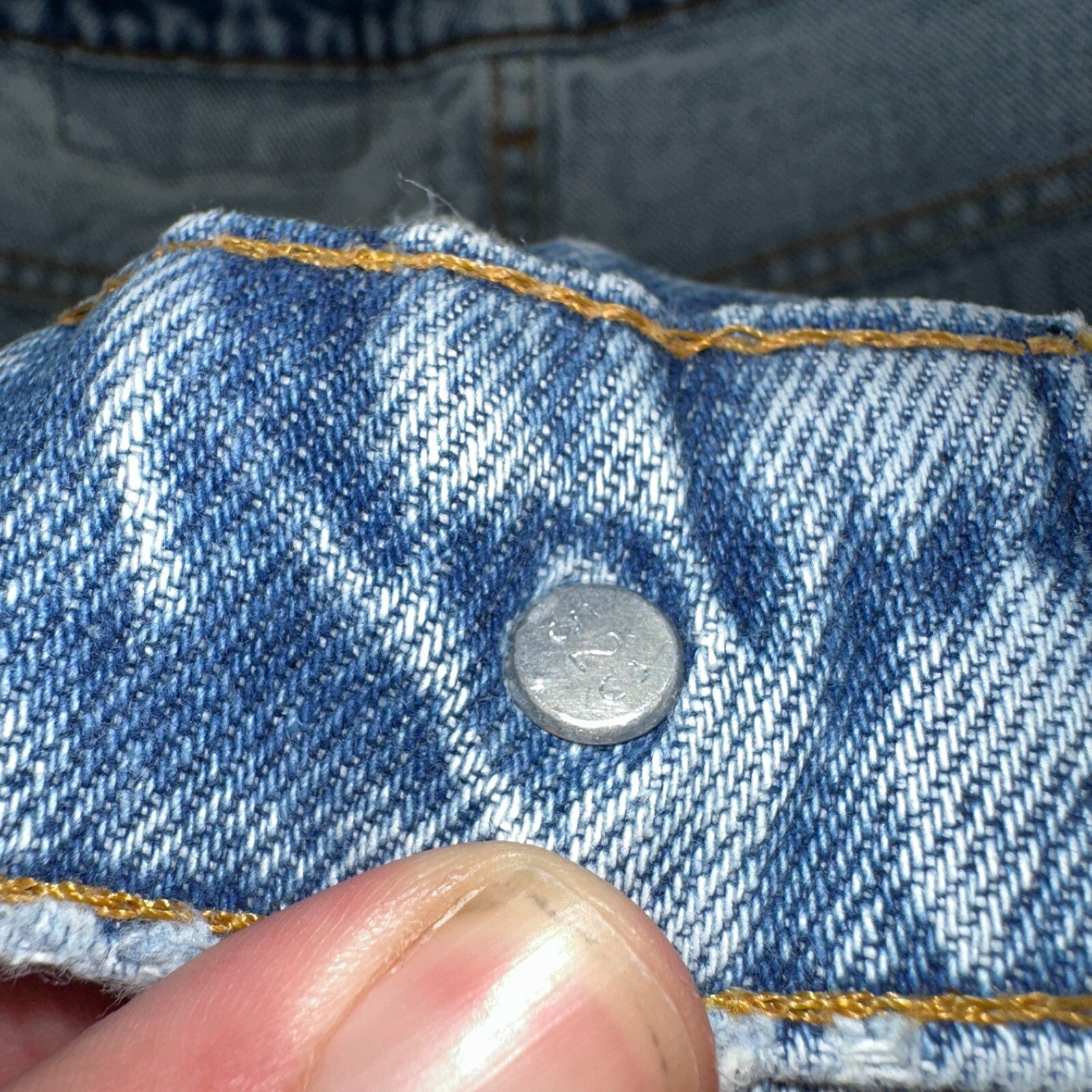 Levis 517 Vintage 90s USA Orange Tab Bootcut Flare Blue Worn Jeans Act 33x31