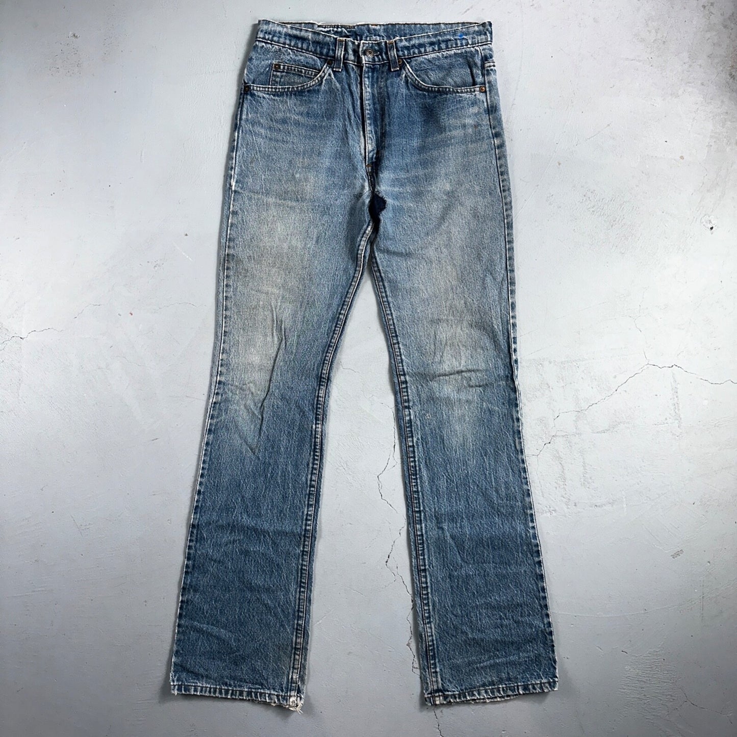 Levis 517 Vintage 80s USA Orange Tab Bootcut Flare Blue Worn Jeans Act 32x34