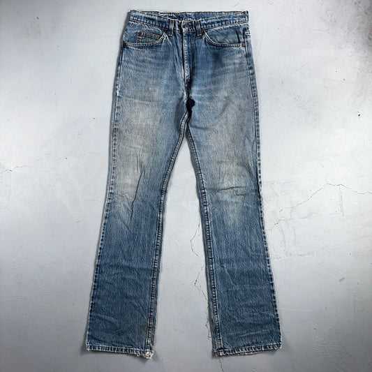 Levis 517 Vintage 80s USA Orange Tab Bootcut Flare Blue Worn Jeans Act 32x34