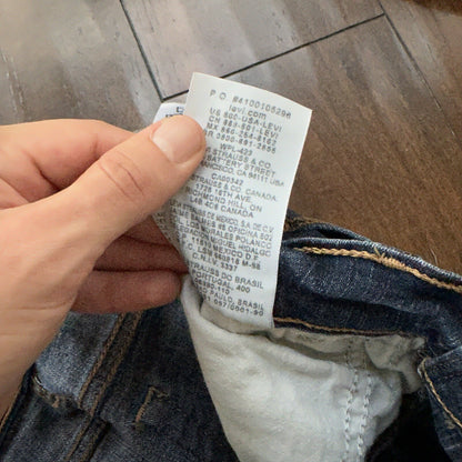 Levis 512 Womens Jeans 6 Blue Slimming Boot Cut Stretch Dark Wash 26x28 Vtg Y2K