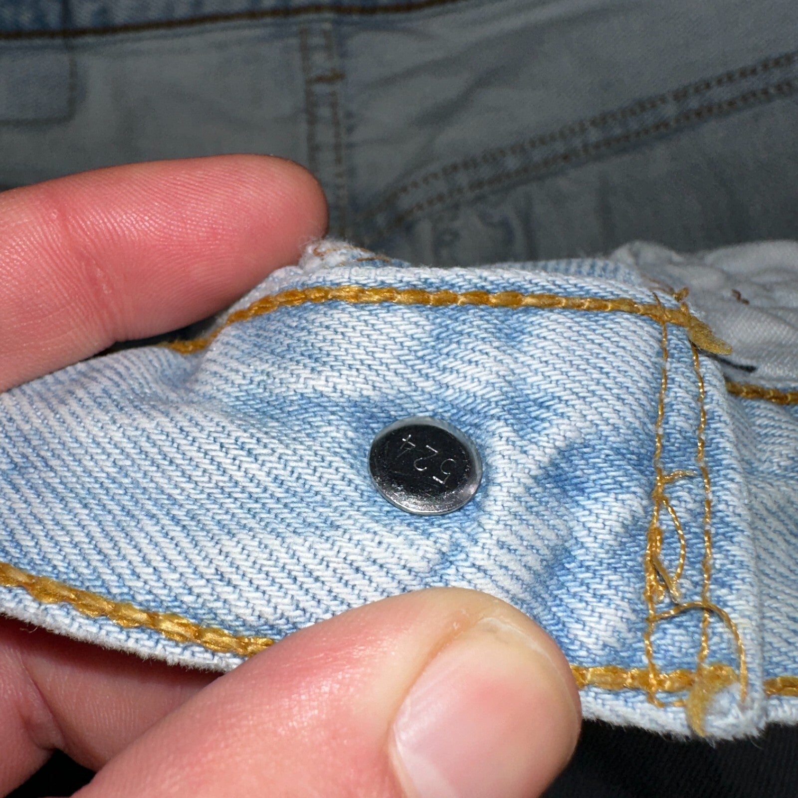 Levis 501 Vintage 90s USA XX Straight Leg Jeans Blue Light Wash 33x30 Act 31x29