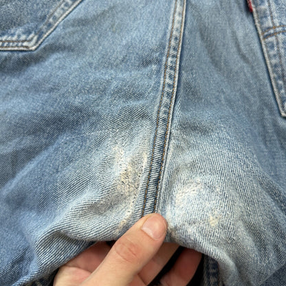 Levis 501 Vintage 90s Straight Leg XX Belgium Jeans 40x36 Light Wash Act 36x30