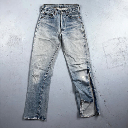 Levis 501 Vintage 80s Redline Selvedge USA XX Jeans Light Wash 28x36 Act 26x31