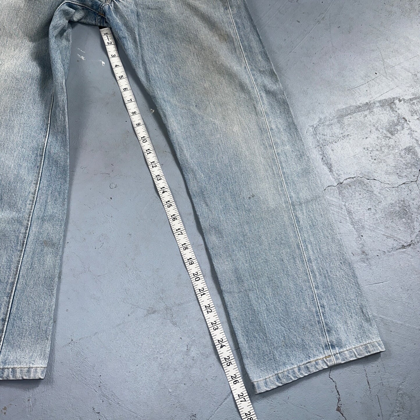 Levis 501 Vintage 80s Redline Selvedge USA XX Jeans Light Wash 29x30 Act 27x27